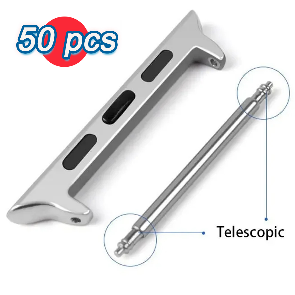 Watch Band Connector - 50 szt. metalowych złączek 22 mm