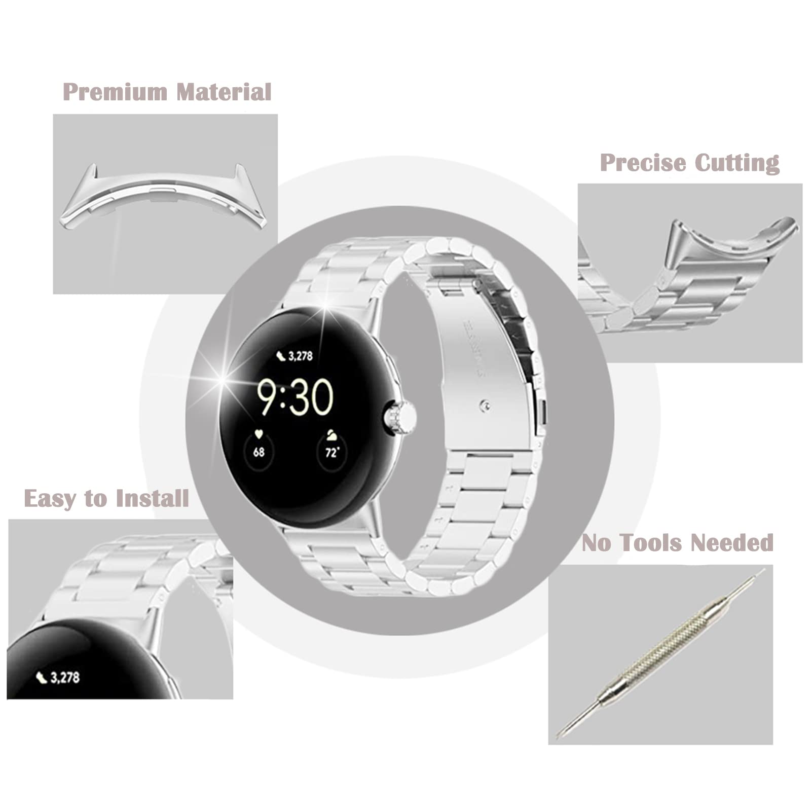 1/2 para metalowe złącze dla G – Watch Band Connector recenzja i cena