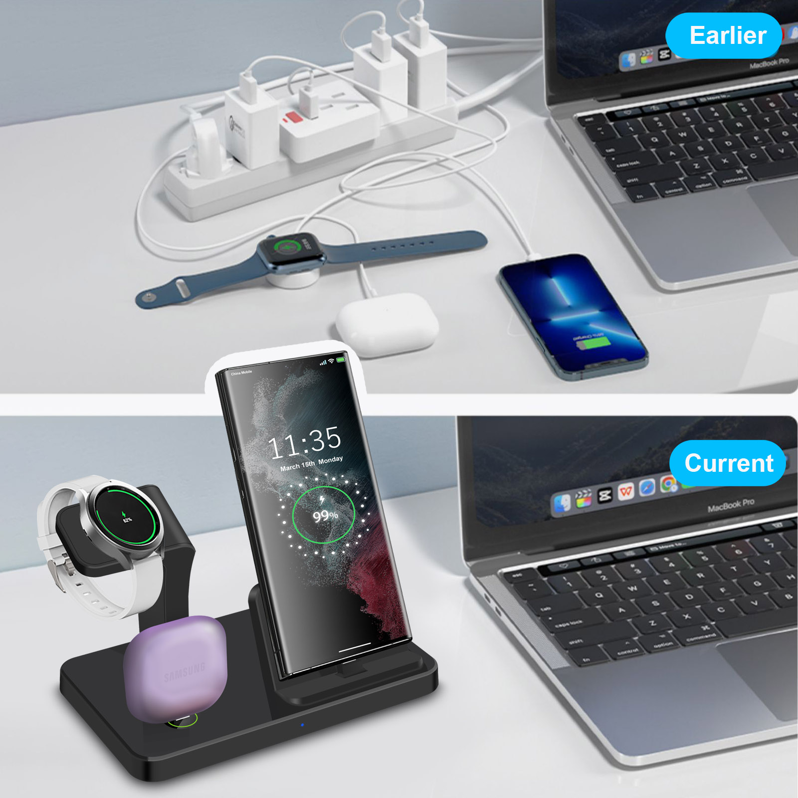 Stacja ładująca 3 w 1 z portem – Smartwatch Ac recenzja i cena
