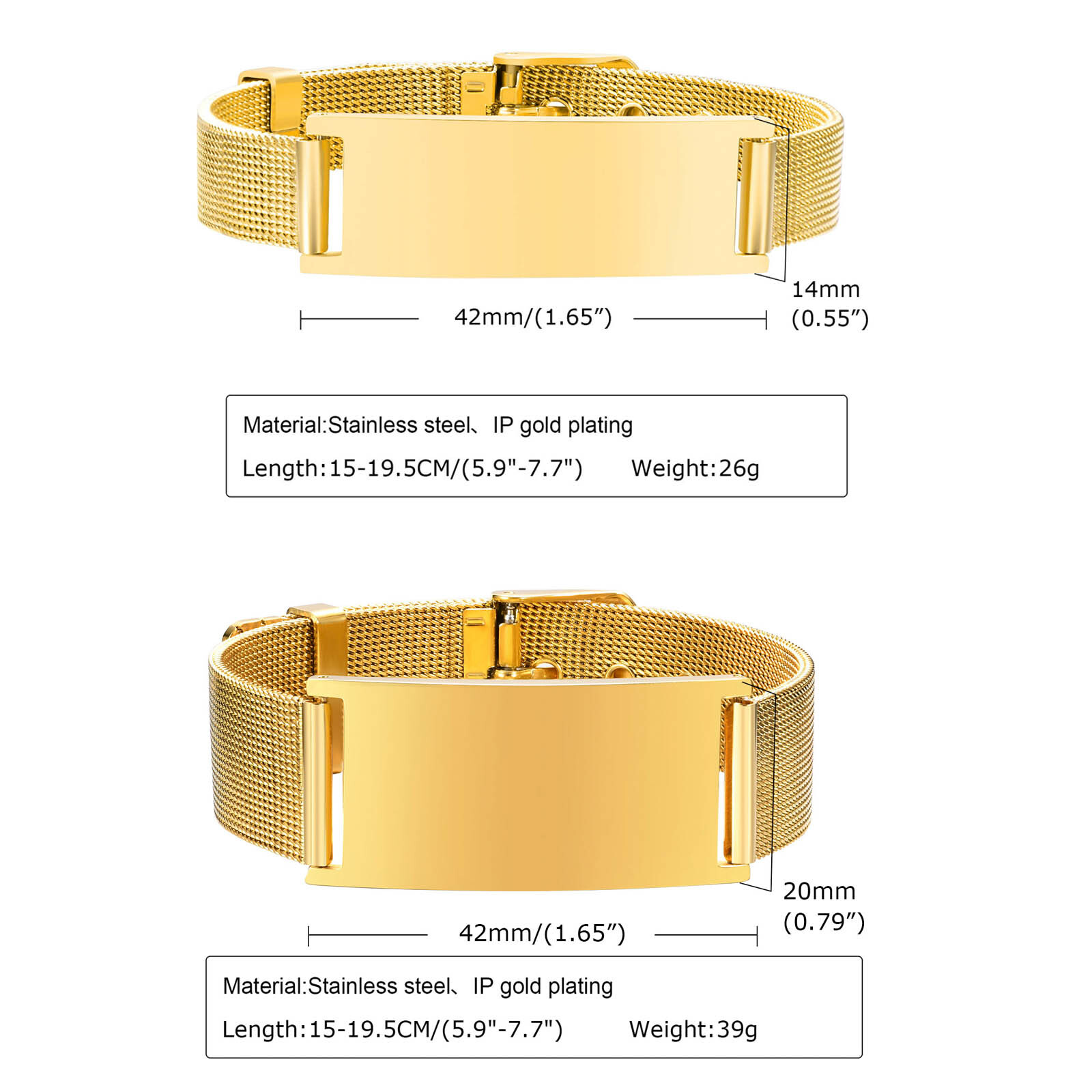 Spersonalizowana bransoletka I – Stainless Mesh Band recenzja i cena