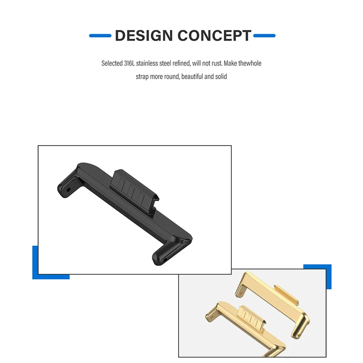 Adapter 20mm 22mm 1 para do Hu – Watch Band Connector recenzja i cena