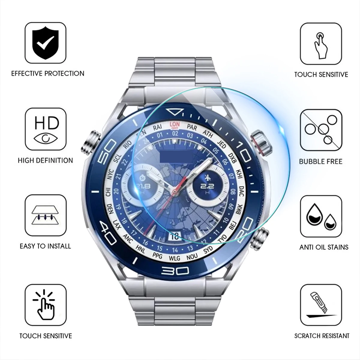 Szkło hartowane 9H Premium do  – Huawei Smartwatch Accessories recenzja i cena