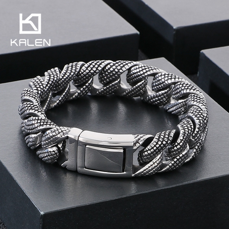 Kalen 19-21cm długa męska bran – Ceramic Link Bracelet recenzja i cena