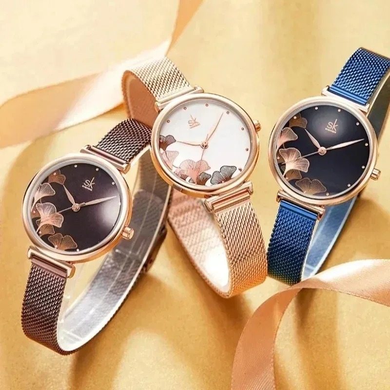 Luksusowy zegarek damski z mot – Stainless Mesh Band recenzja i cena