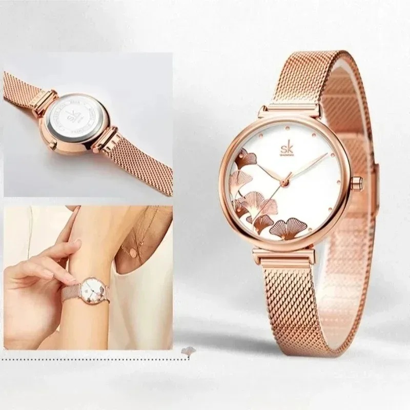 Luksusowy zegarek damski z mot – Stainless Mesh Band recenzja i cena
