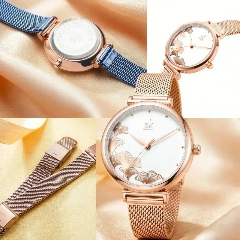 Luksusowy zegarek damski z mot – Stainless Mesh Band recenzja i cena