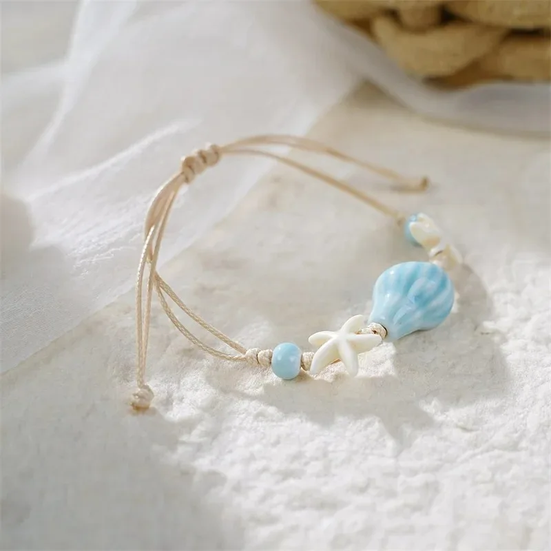 Bransoletki z muszelek, rozgwi – Ceramic Link Bracelet recenzja i cena